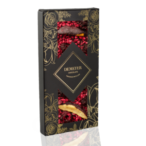 Étcsokoládé szilvával, meggyel és málnával