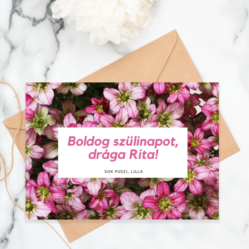 Boldog születésnapot! egyedi üdvözlőkártya csokicsomag mellé Boldog születésnapot! egyedi üdvözlőkártya csokicsomag mellé